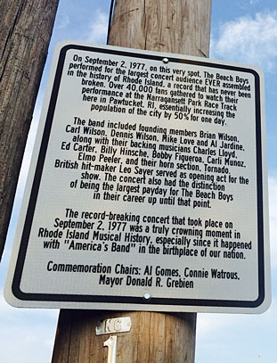 Beach Boys Al Gomes Big Noise Connie Watrous Street Sign